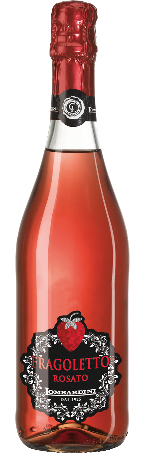 ベリーズ&グレープス ダブルリム ヴィンテージ ステンドグラス フルーツ苺 葡萄 ITALIAN WINE - Fragoletto Rosato Lambrusco Emilia IGP Cantine
