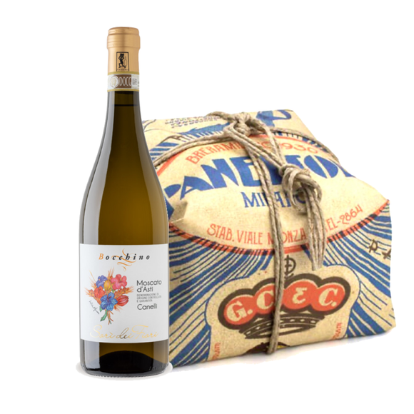Gift Set: Moscato D’Asti with 1100gr Panettone Brera